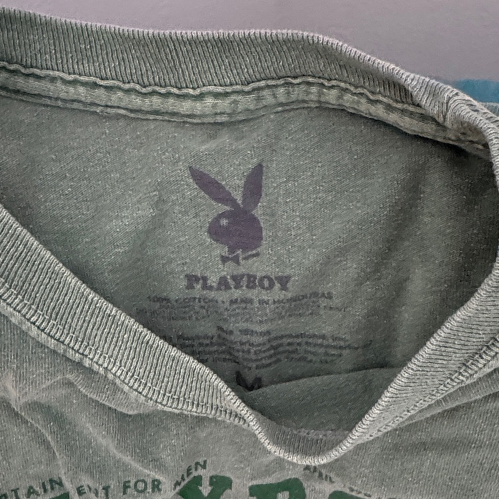Vintage Playboy Graphic Long Sleeve Shirt Size M - Picture 3 of 4